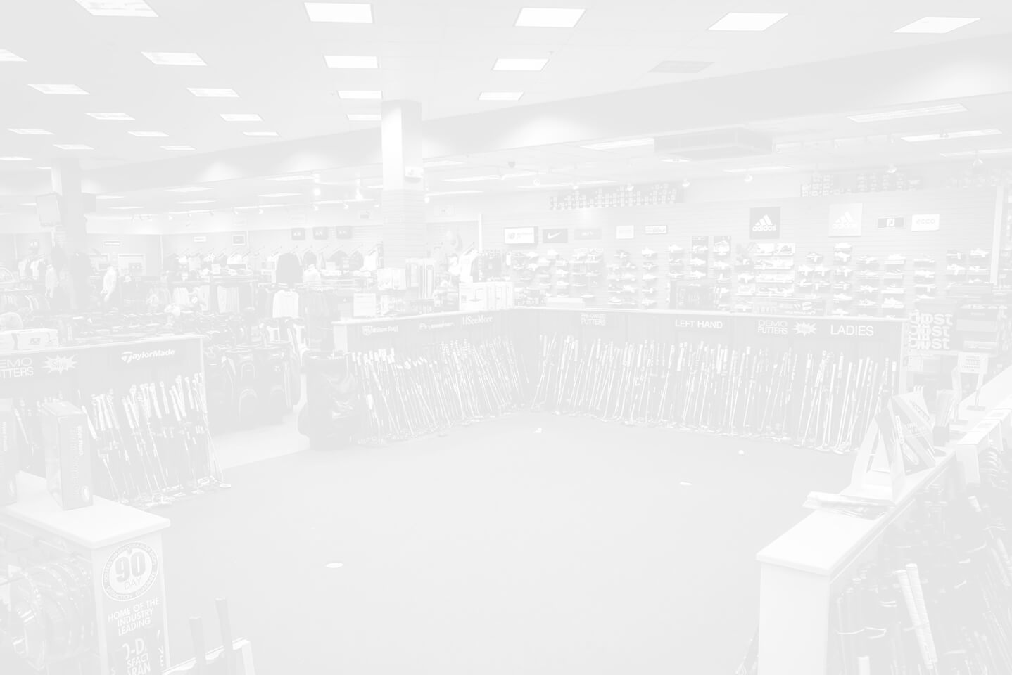 Background of a golf store