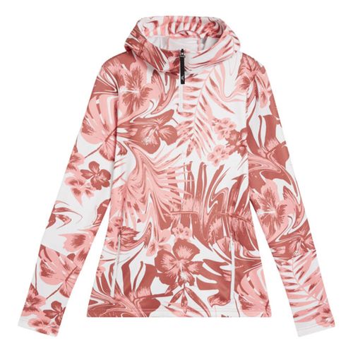 J. Lindeberg Women's Aerial Print 1/4 Zip Hoodie