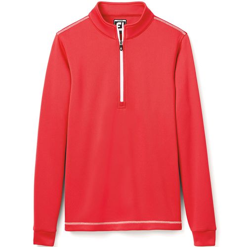 FootJoy Juniors' 1/2 Zip Contrast Stitch Mid Layer