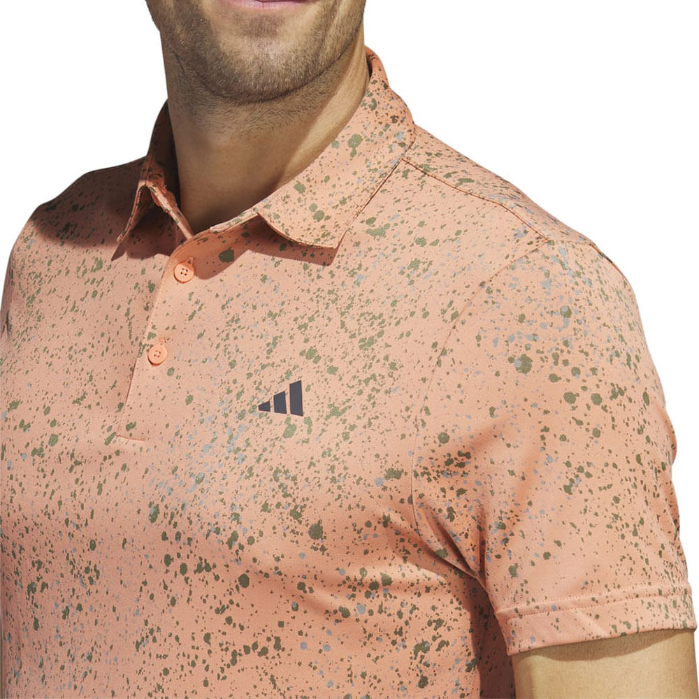 Orange adidas golf shirt discount
