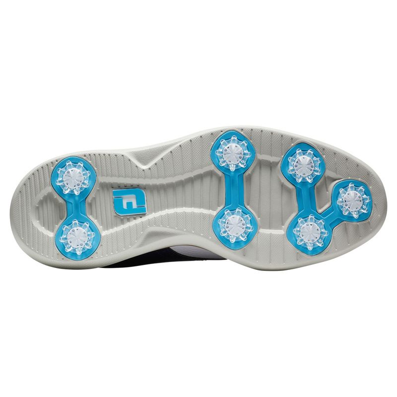 Chaussures De Golf Footjoy Classics Lites - Blanc, Peau De Veau, Semelles Cuir - Homme 7 UK - USA