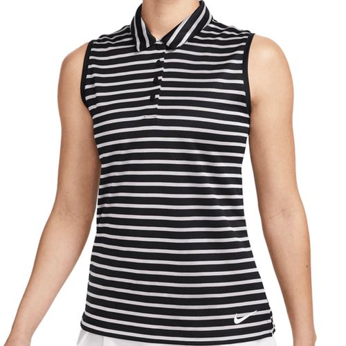 Nike Women's Dri-FIT Victory Striped Sleeveless Golf Polo