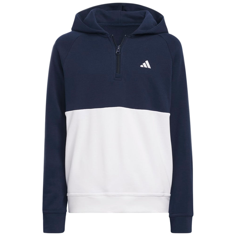 Adidas Youth Unisex Colorblock Hoodie Collegiate Navy S