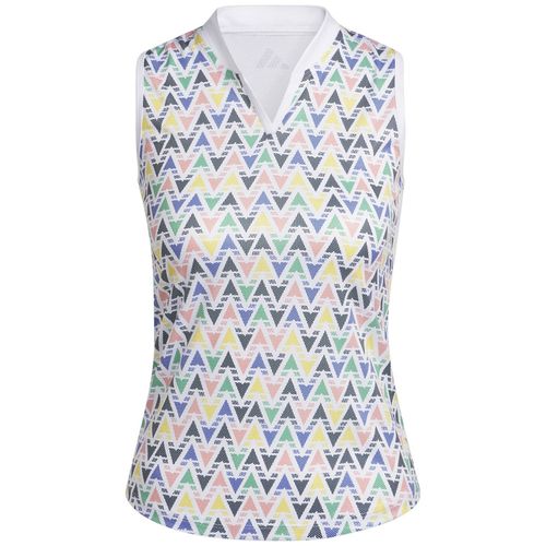 adidas Girls' HEAT.RDY Printed Sleeveless Polo