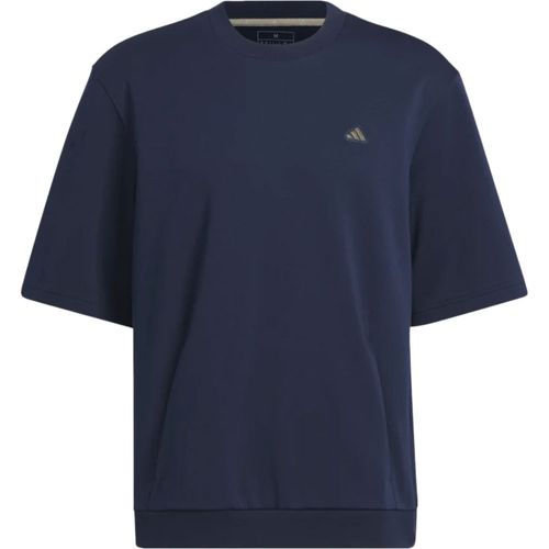 adidas Men's Go-To Crew Short Sleeve Golf Sweatshirt
