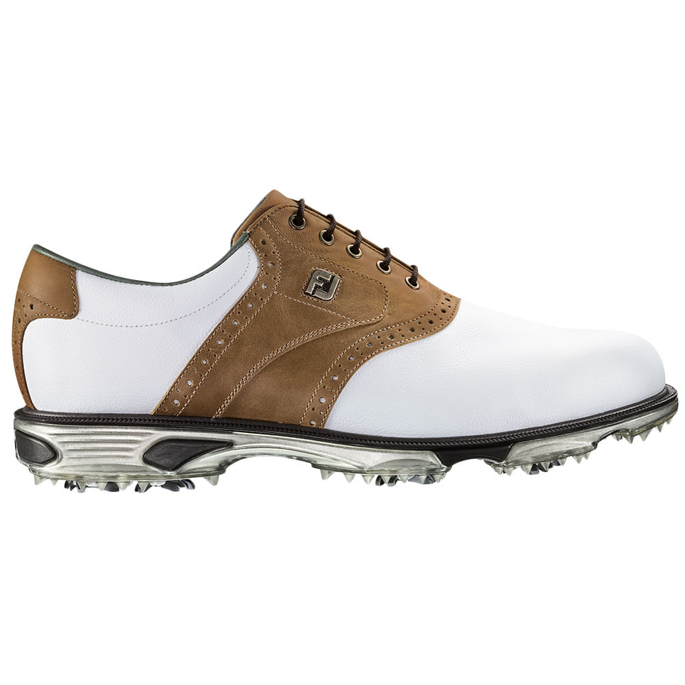 FootJoy Men's Sz 12 Golf Shoes Spikes 53754 DryJoys Tour Brown Croc  FAIR COND