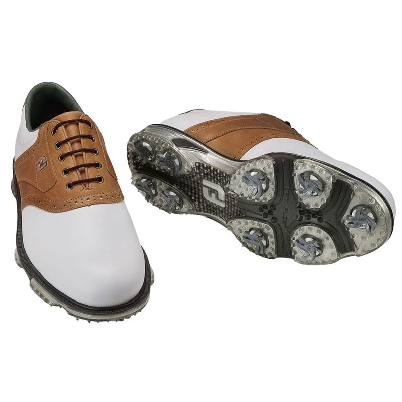 FootJoy Men's Sz 12 Golf Shoes Spikes 53754 DryJoys Tour Brown Croc  FAIR COND