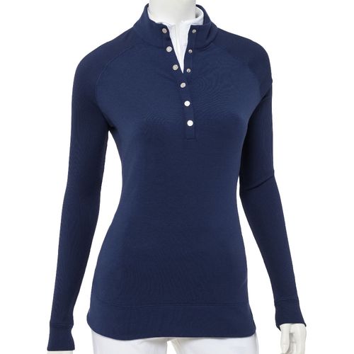 EP Pro Women's Rib Trim Snap Placket Pullover