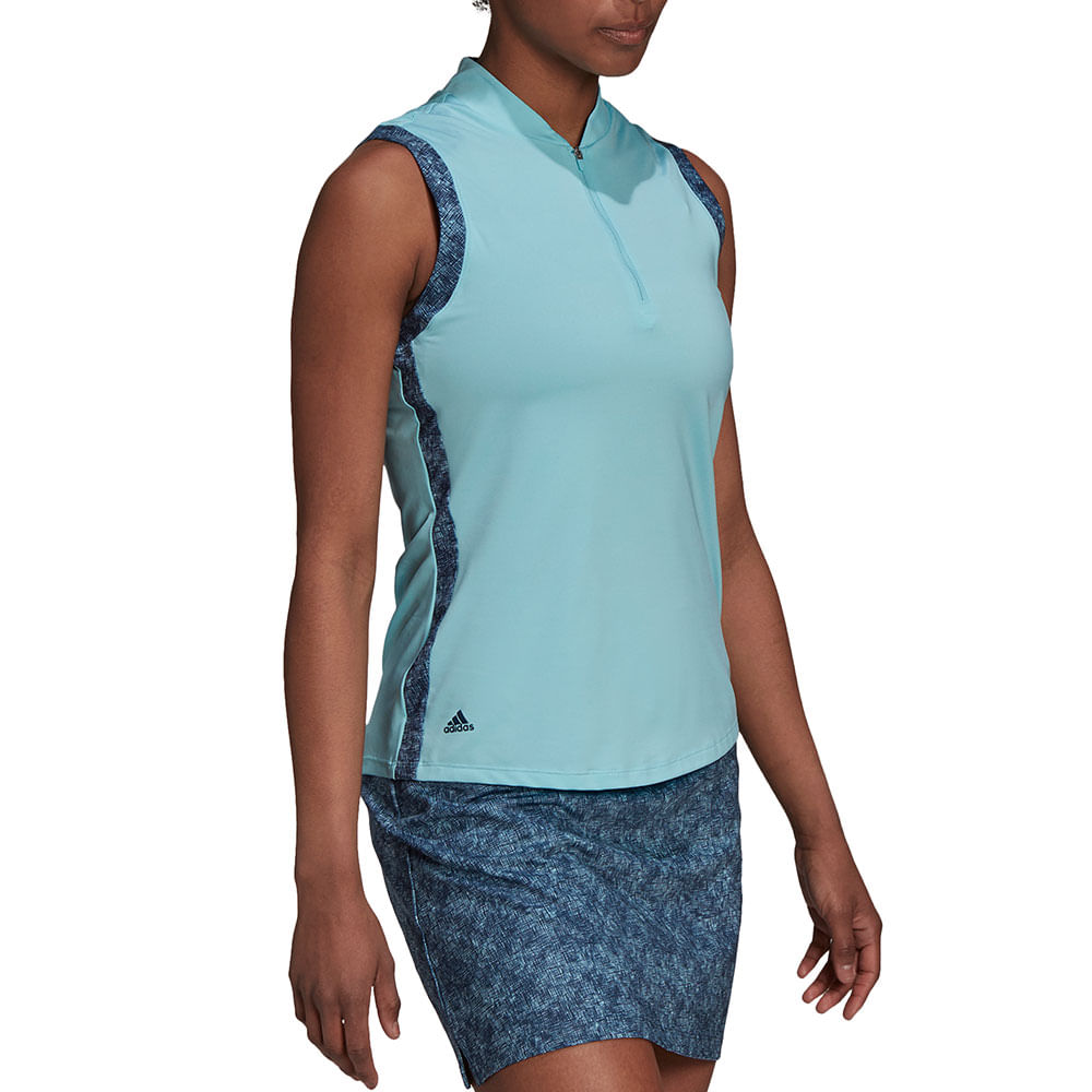 Adidas ladies sleeveless golf shirts clearance
