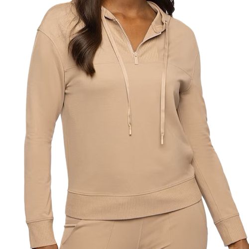 TravisMathew Women's Horizon Line 1/4 Zip Ponte Hoodie