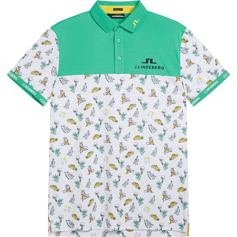 J. Lindeberg Men's Jeff Tour Golf Polo