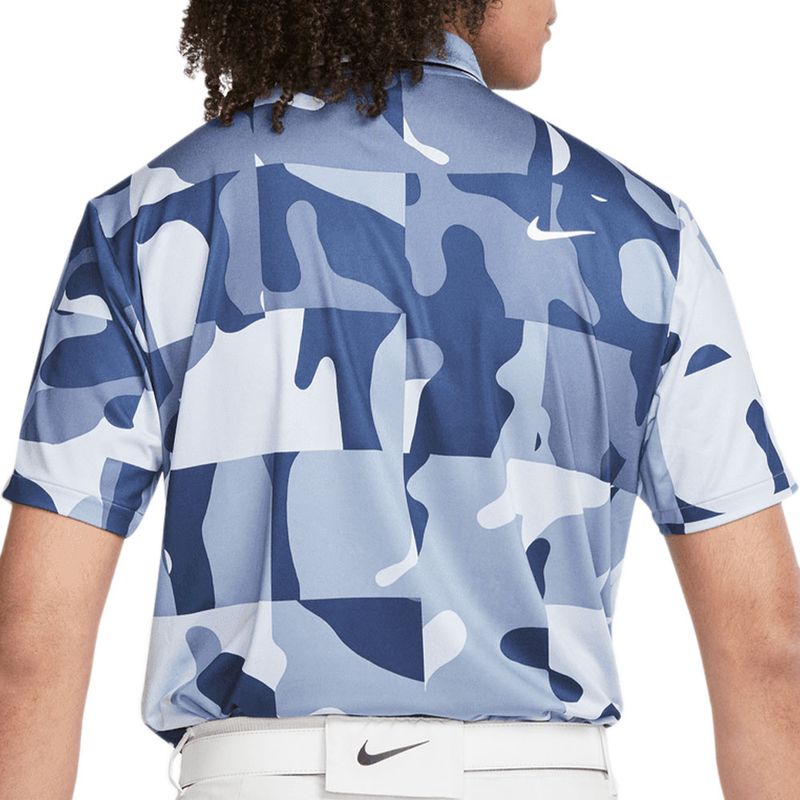 Nike blue outlet camo golf shirt