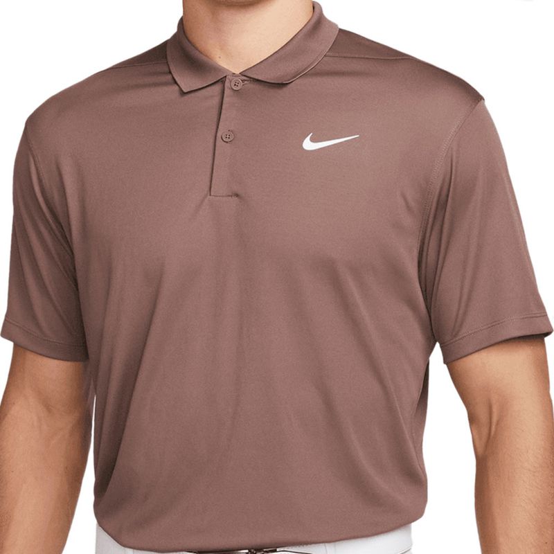 Nike Men's Dri-Fit Tour Solid Golf Polo, Medium, Plum Eclipse/White