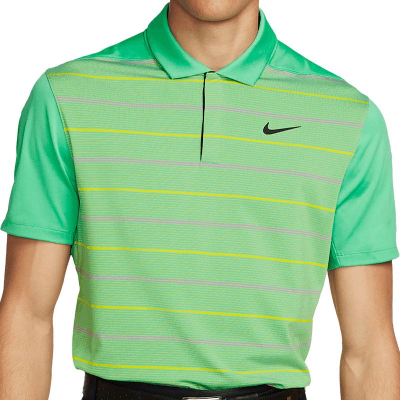 Nike Men's Dri-FIT Tiger Woods Striped Golf Polo - Worldwide Golf Shops Nike Men's Dri-FIT Tiger Woods Striped Golf Polo - Worldwide Golf Shops