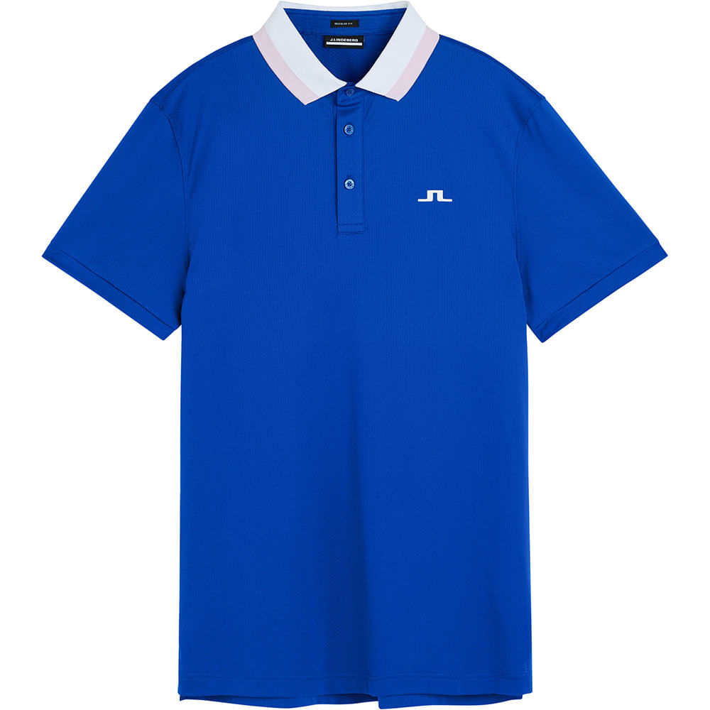 FootJoy Women's Spot Print Short Sleeve Golf Shirt - Blue Jay