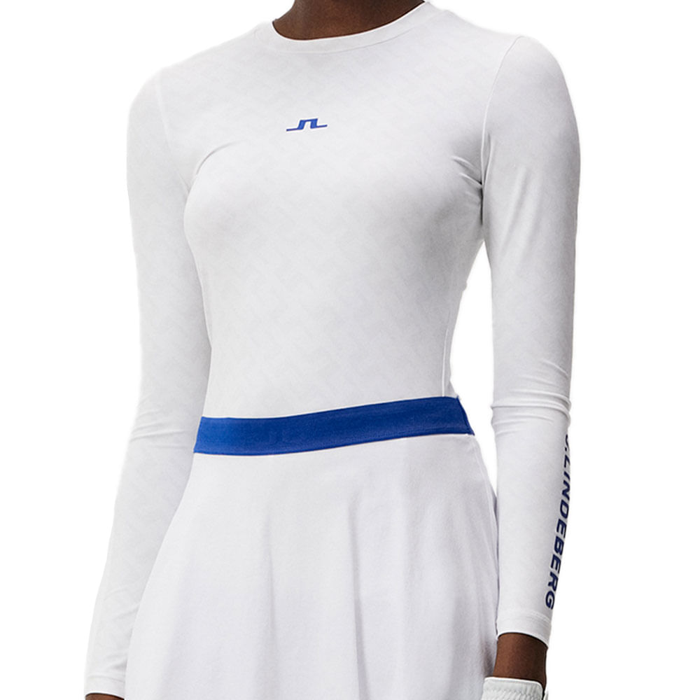 J. Lindeberg Women's Tekla Crew Neck Long-Sleeve Top - Worldwide Golf Shops  - Your Golf Store for Golf Clubs, Golf Shoes & More