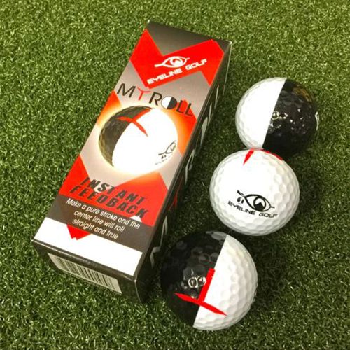 Eyeline Golf Myroll 2 Color Ball - 3 Pack