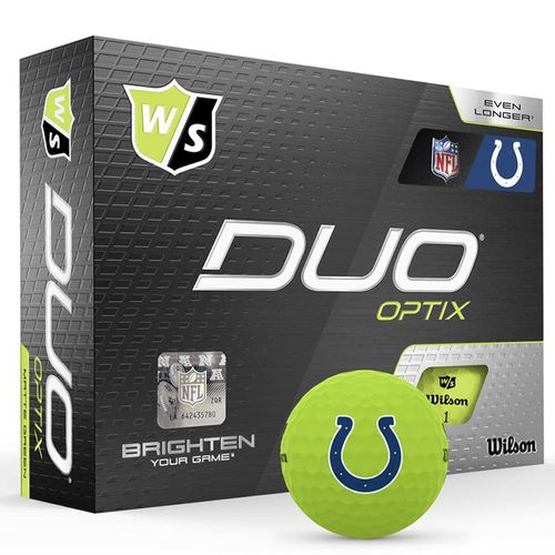 Wilson Duo Optix NFL Green Golf Balls