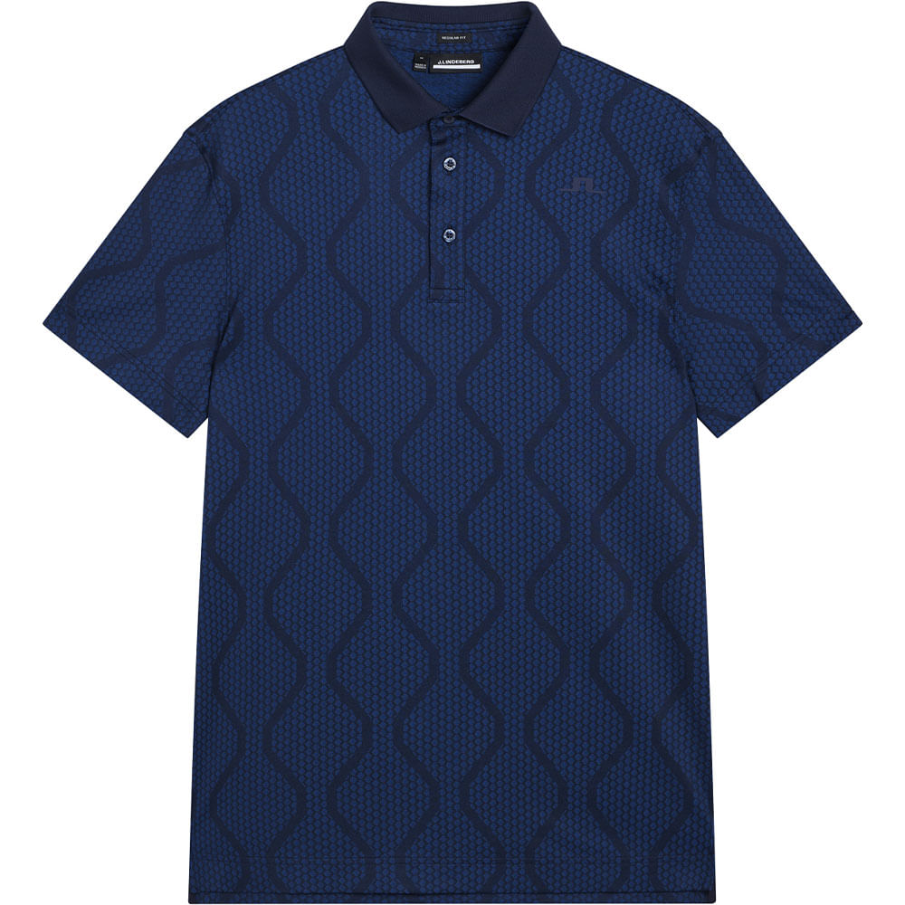 J. Lindeberg Men's Mat Jacquard Polo