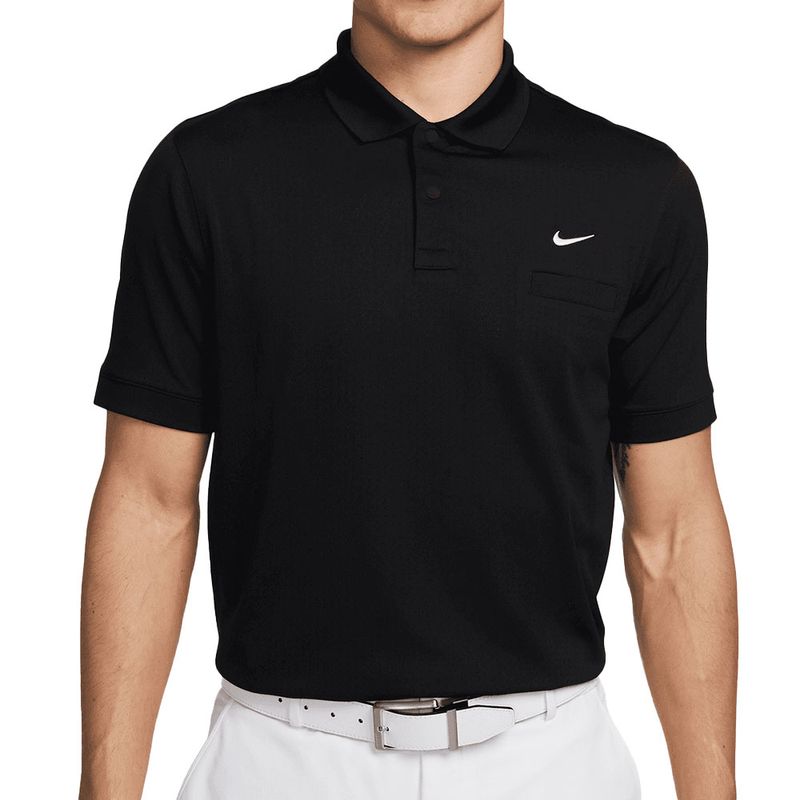 Nike DF Victory Solid Sleeveless Polo - White/Black