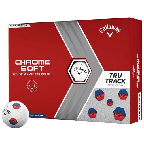 Callaway Chrome Soft Red and Blue TruTrack Golf Balls