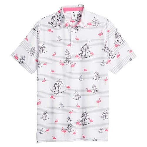 PUMA Men's Palm Tree Crew Print Polo
