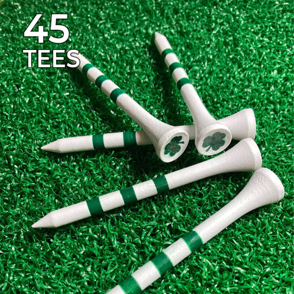 Pride Shamrock Wood Golf Tees - Worldwide Golf Shops