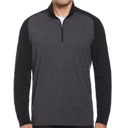 Ben Hogan Men's Lux Touch 1/4 Zip Blocked Pullover