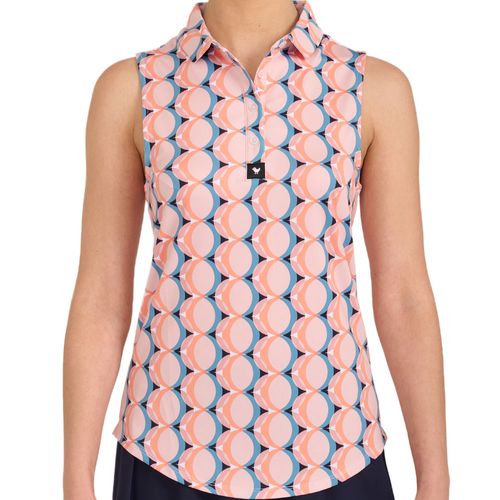 Bad Birdie Women's Kaleidoscope Sleeveless Polo