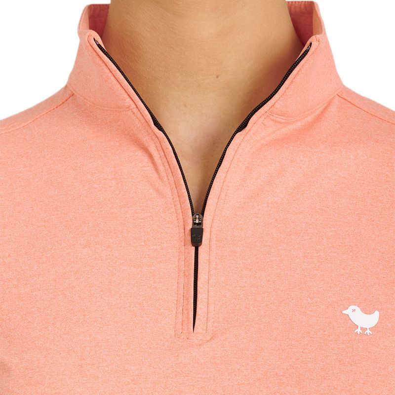 Bad Birdie Women's Dusty Orange Solid 1/4 Zip Pullover Bad Birdie Women's Dusty Orange Solid 1/4 Zip Pullover