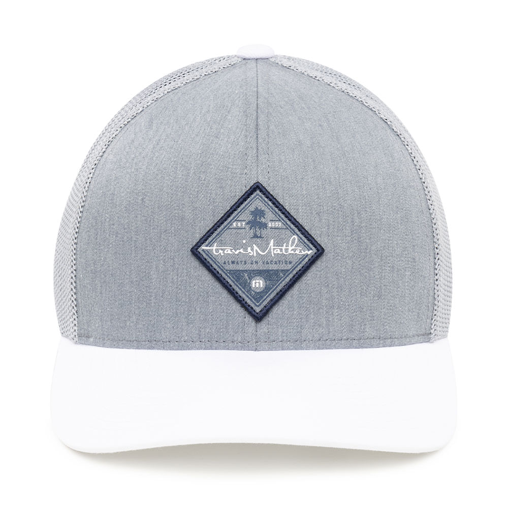 Travis Mathew The Patch Cap - Heather Grey Pinstripe - Mens Polyester - One  Size, Hat Patch 