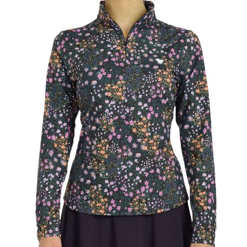 Bad Birdie Women's Super Duper Bloom 1/4-Zip Pullover