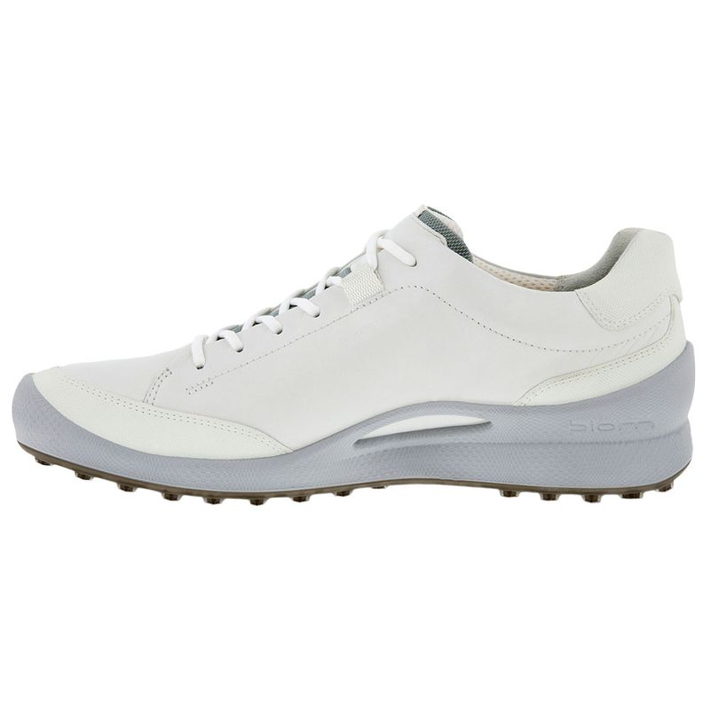 Ecco Men s Biom Hybrid Golf Shoes 9 9.5 43 White Silver Metallic