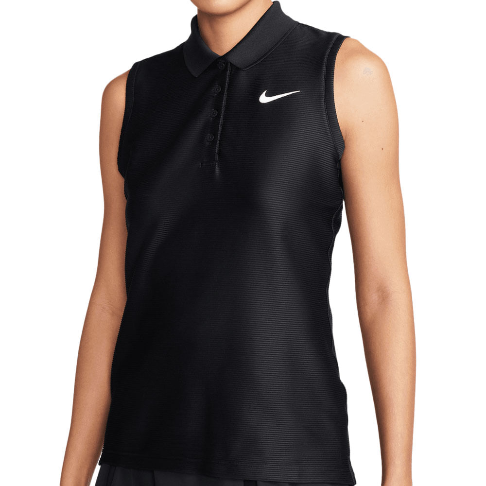 Nike Women's Dri-FIT Victory Veneer Sleeveless Golf Polo - Worldwide ...