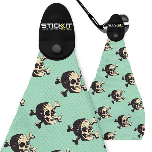 STICKIT Magnetic Golf Towel - Skulls