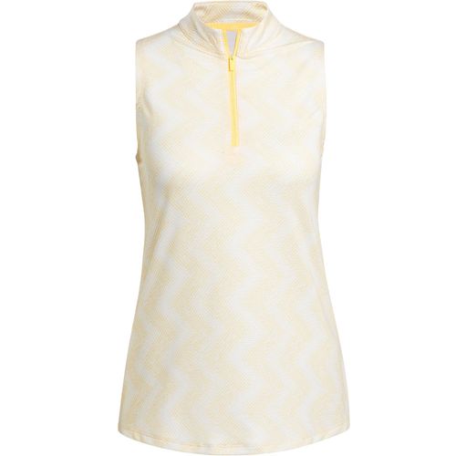 adidas Women's Ultimate365 Ottoman Printed 1/4-Zip Sleeveless Polo
