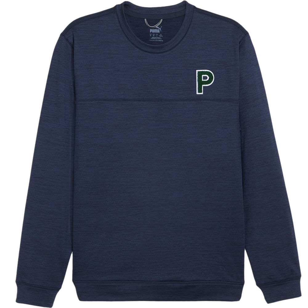 PUMA Men's CLOUDSPUN Patch Crewneck Sweater - Worldwide Golf