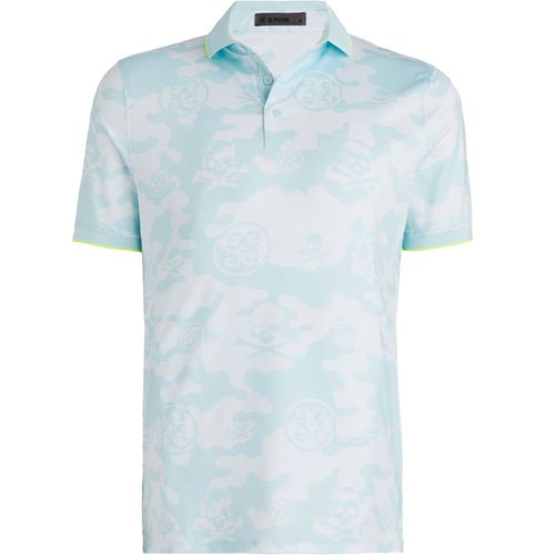 G/FORE Men's Exploded Camo Tech Jersey Banded Sleeve Polo