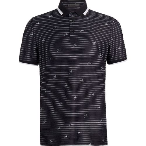 G/FORE Men's Script Stripe Tech Pique Polo