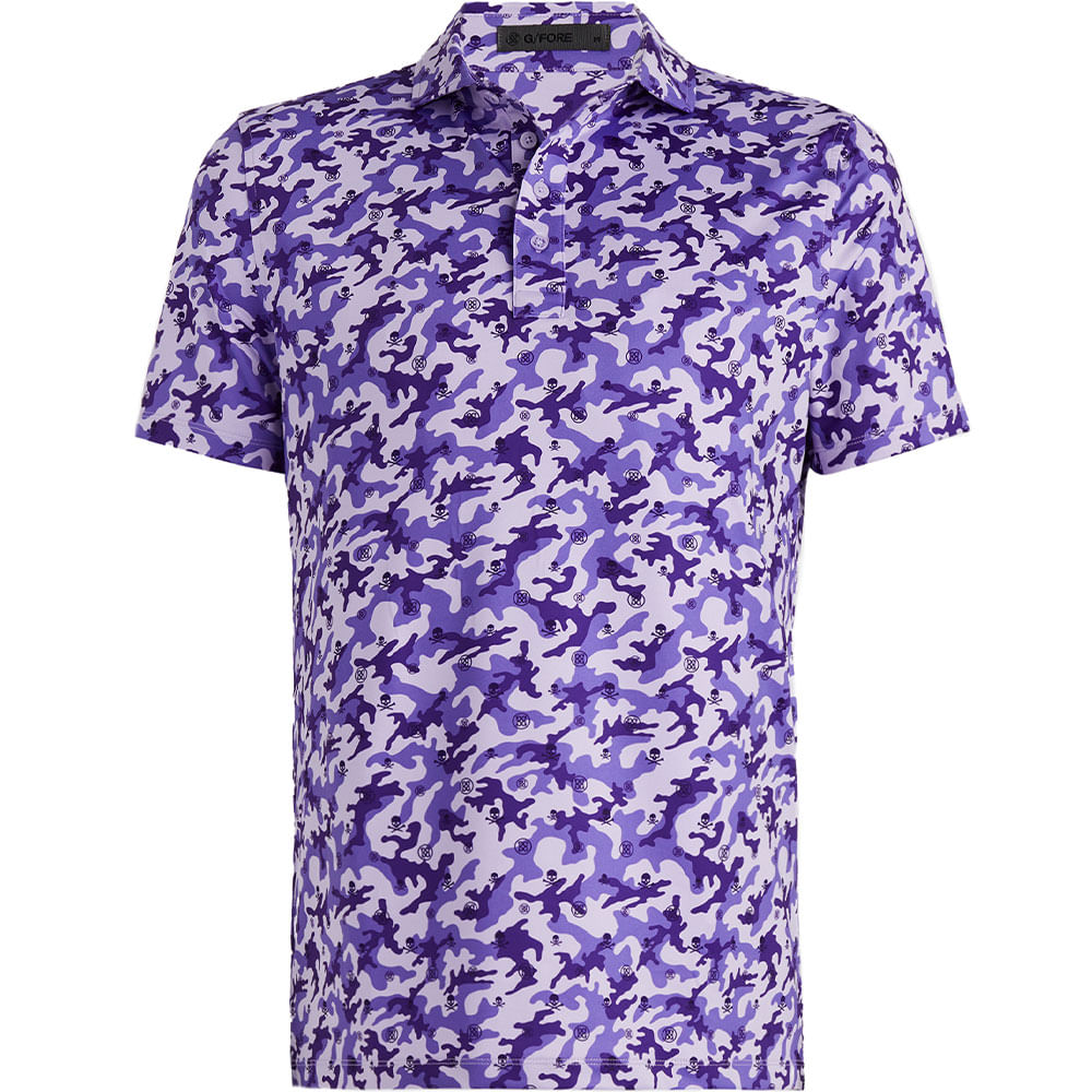 G/FORE Men's Circle G's Embossed Tech Jersey Banded Sleeve