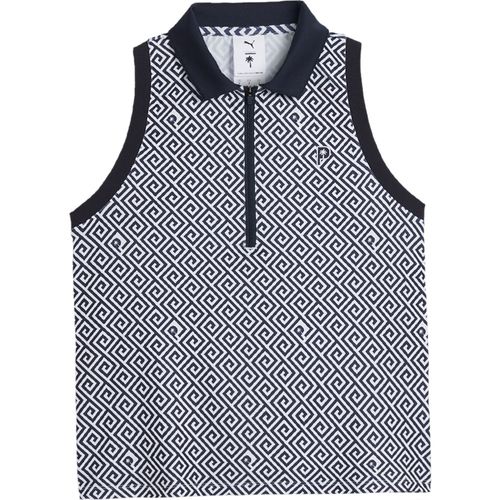 PUMA Women's X PTC Resort 1/4-Zip Sleeveless Polo