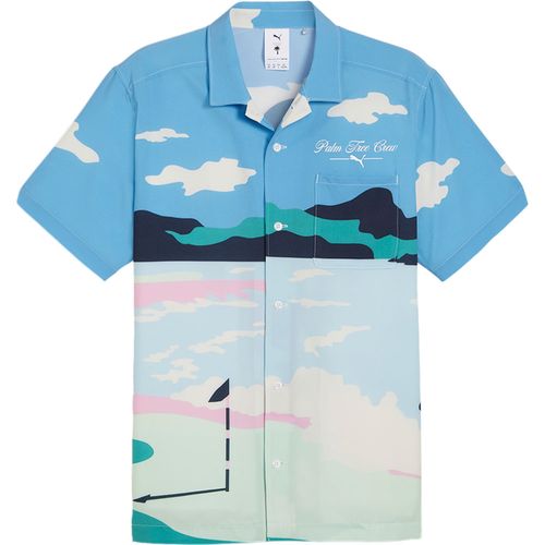 PUMA Men's X PTC Open Collar Print Shirt