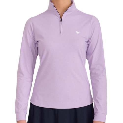 Bad Birdie Women's Purple Rose 1/4 Zip Pullover