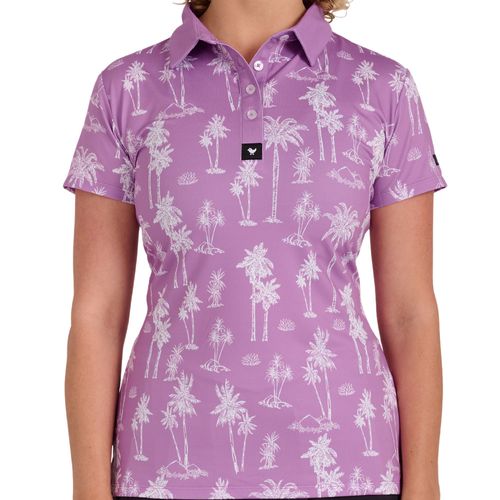 Bad Birdie Women's Purple Thermal Polo