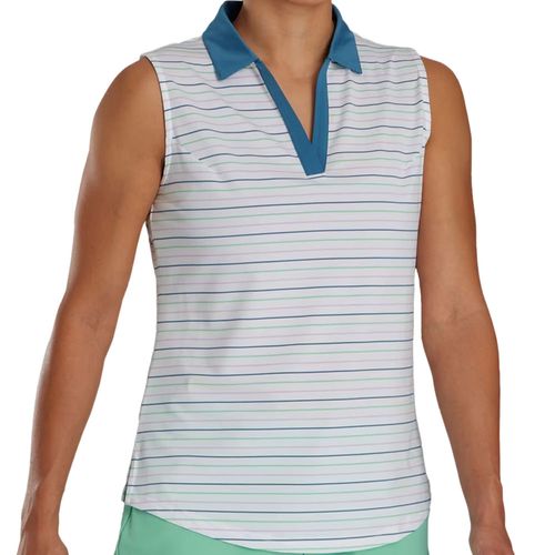 FootJoy Women's Sleeveless Stripe Polo