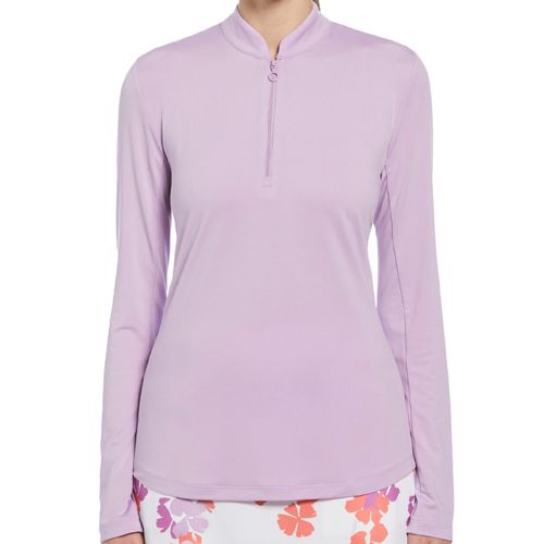 Ben Hogan Women's Sun Protection 1/4 Zip Long Sleeve Golf Shirt