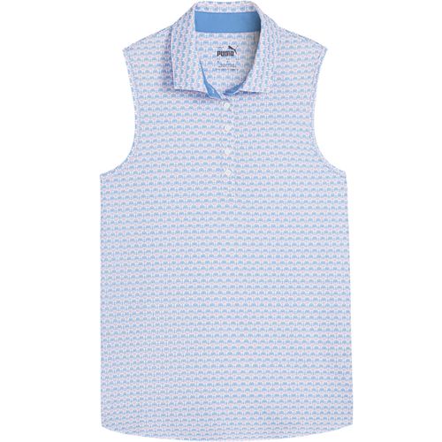 PUMA Women's MATTR Deco Sleeveless Golf Polo