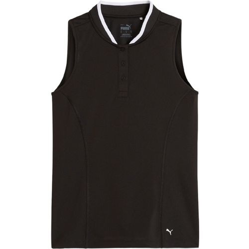 PUMA Women's Range Pique Sleeveless Golf Polo