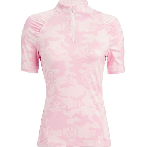 G/FORE Women's Exploded Camo Tech Jersey 1/4-Zip Pullover