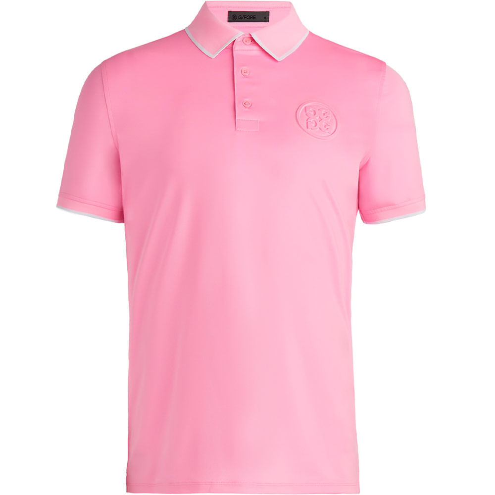 G/FORE Men's Circle G's Embossed Tech Jersey Banded Sleeve